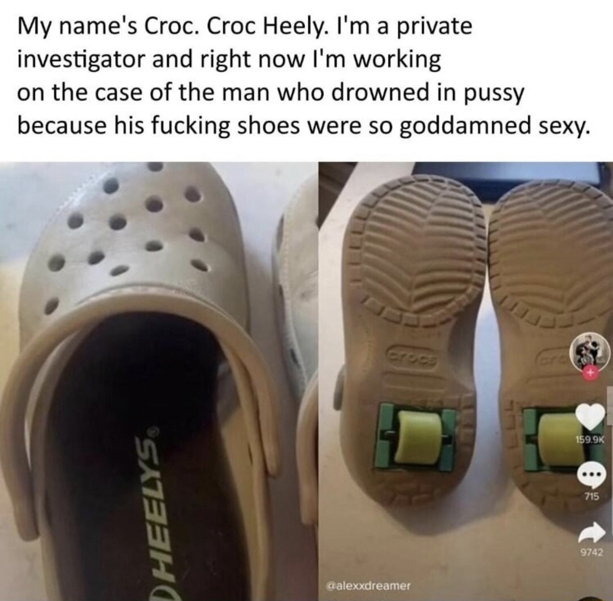 Croc heelys for orders